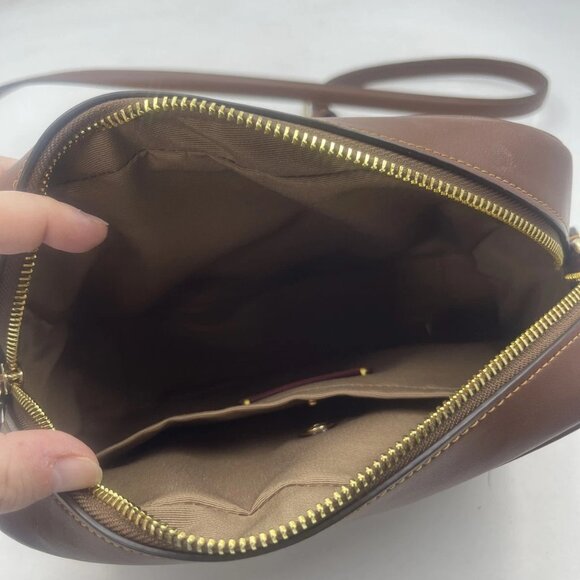 Coach x Peanuts Women’s Snoopy Jamie Camera Bag Brown Multi/Gold — CBM27 - Picture 2 of 11